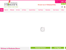 Tablet Screenshot of hindustanflowers.com